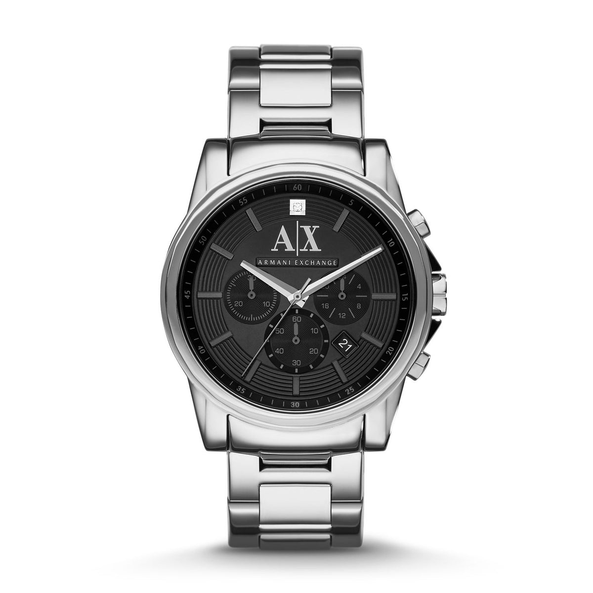 Armani Exchange AX2504 Men's Chronograph Watch – Black Dial & Stainless Steel Bracelet