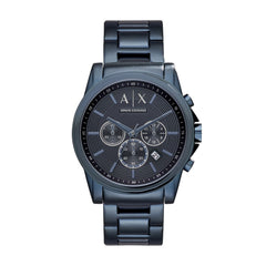 Armani Exchange AX2512 Men's Chronograph Watch – Blue Dial & Blue Stainless Steel Bracelet