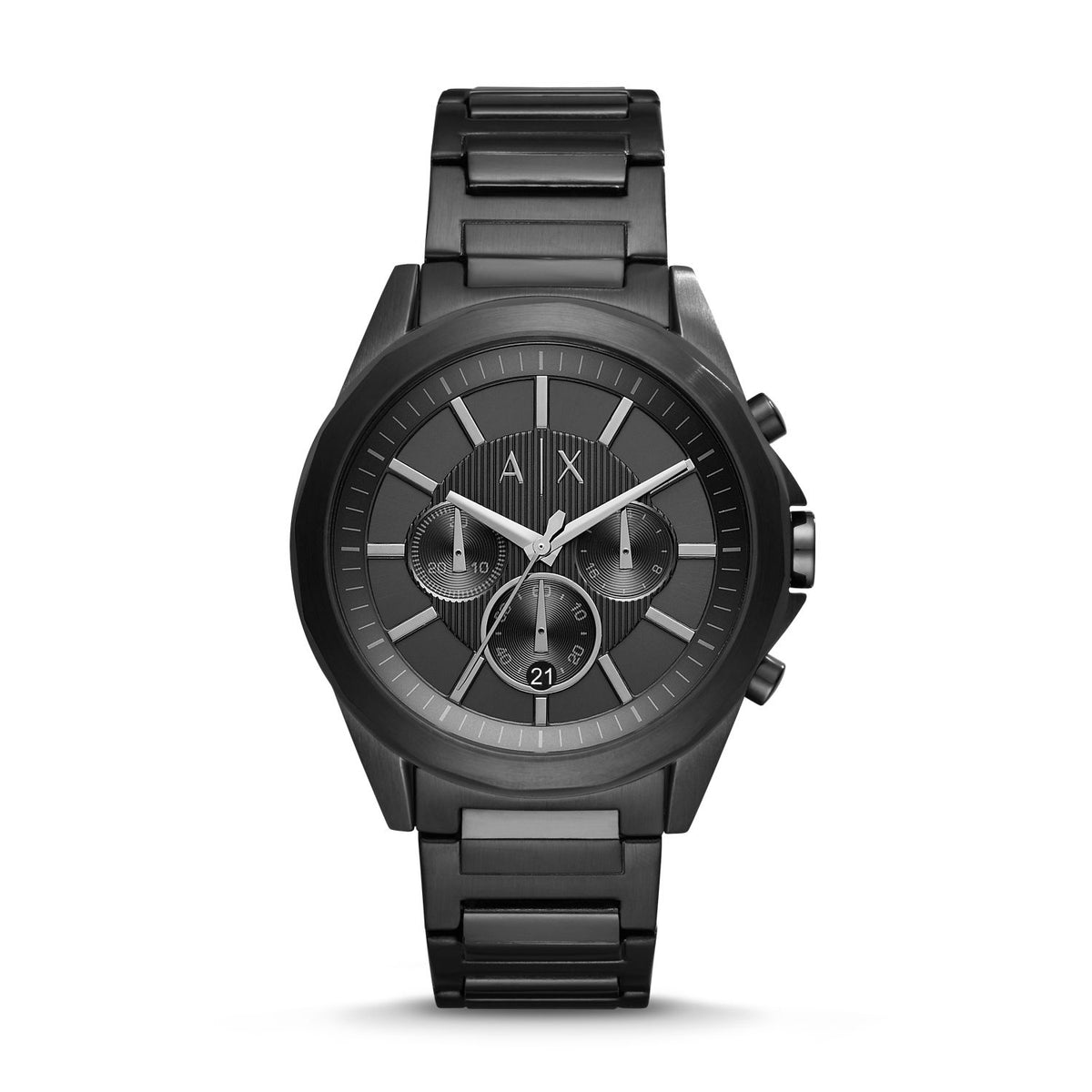 Armani Exchange Drexler AX2601 Men's Chronograph Watch – Black Dial & Black Stainless Steel Bracelet