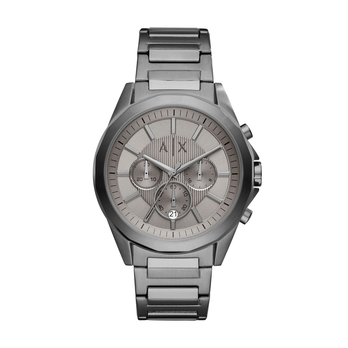 Armani Exchange Drexler AX2603 Men's Chronograph Watch – Grey Dial & Gunmetal Stainless Steel Bracelet