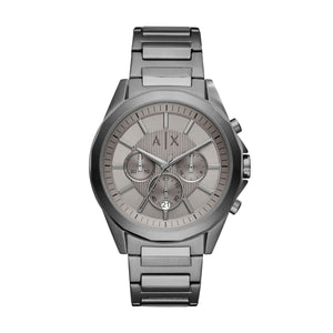 Armani Exchange Drexler AX2603 Men's Chronograph Watch – Grey Dial & Gunmetal Stainless Steel Bracelet