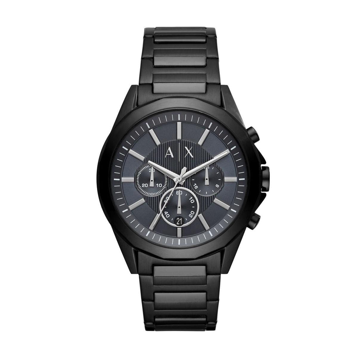 Armani Exchange Drexler AX2639 Men's Chronograph Watch – Black Dial & Black Stainless Steel Bracelet