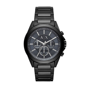 Armani Exchange Drexler AX2639 Men's Chronograph Watch – Black Dial & Black Stainless Steel Bracelet