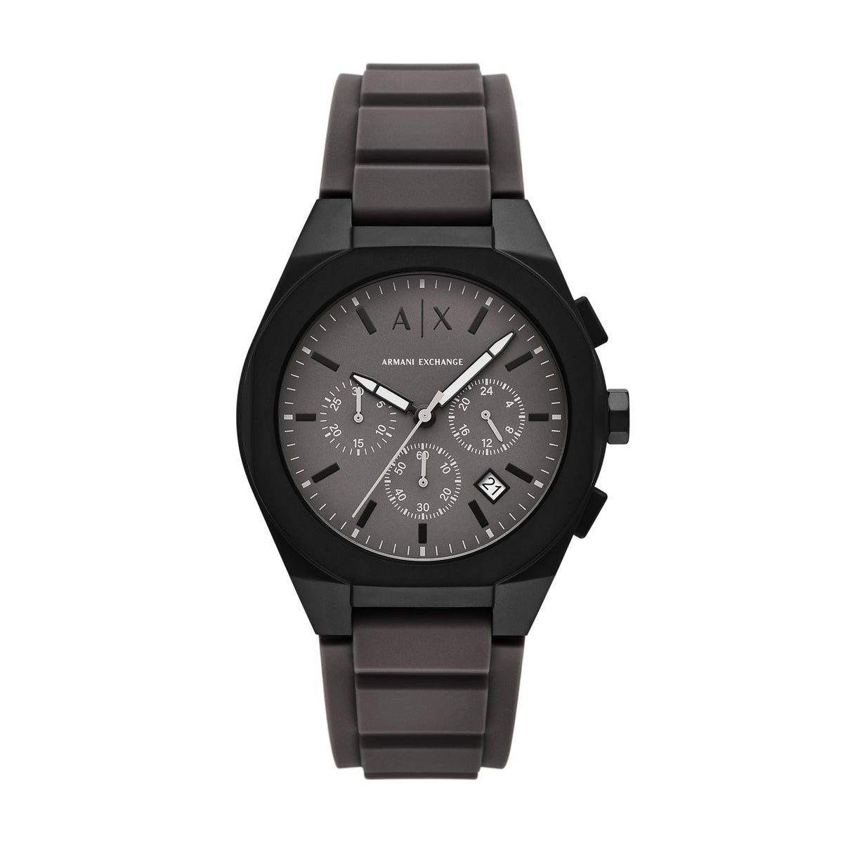 Armani Exchange Sync AX4191 Men's Chronograph Watch – Grey Dial & Grey Silicone Strap
