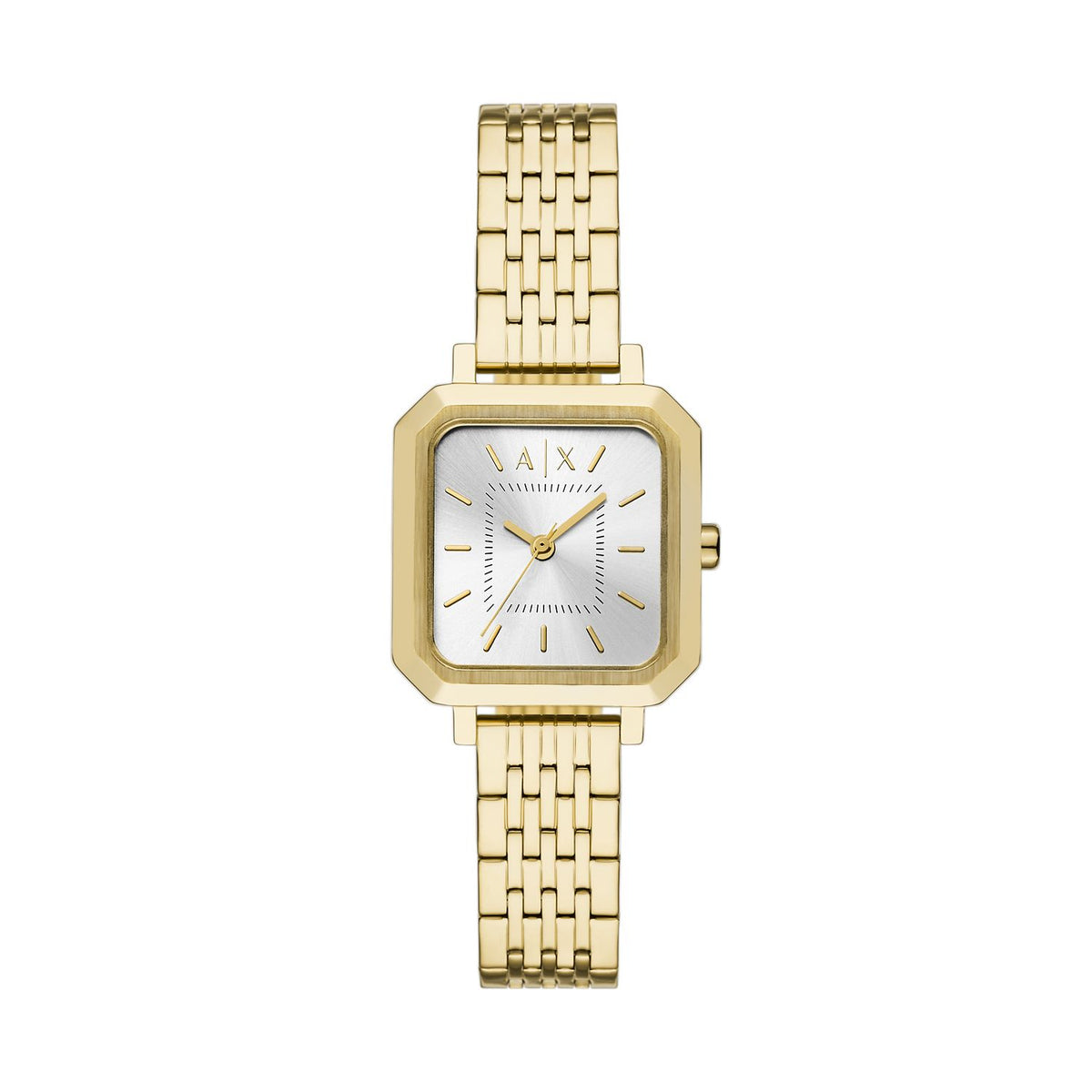 Armani Exchange Leila AX5725 Women's Watch – Silver Dial & Gold Stainless Steel Bracelet