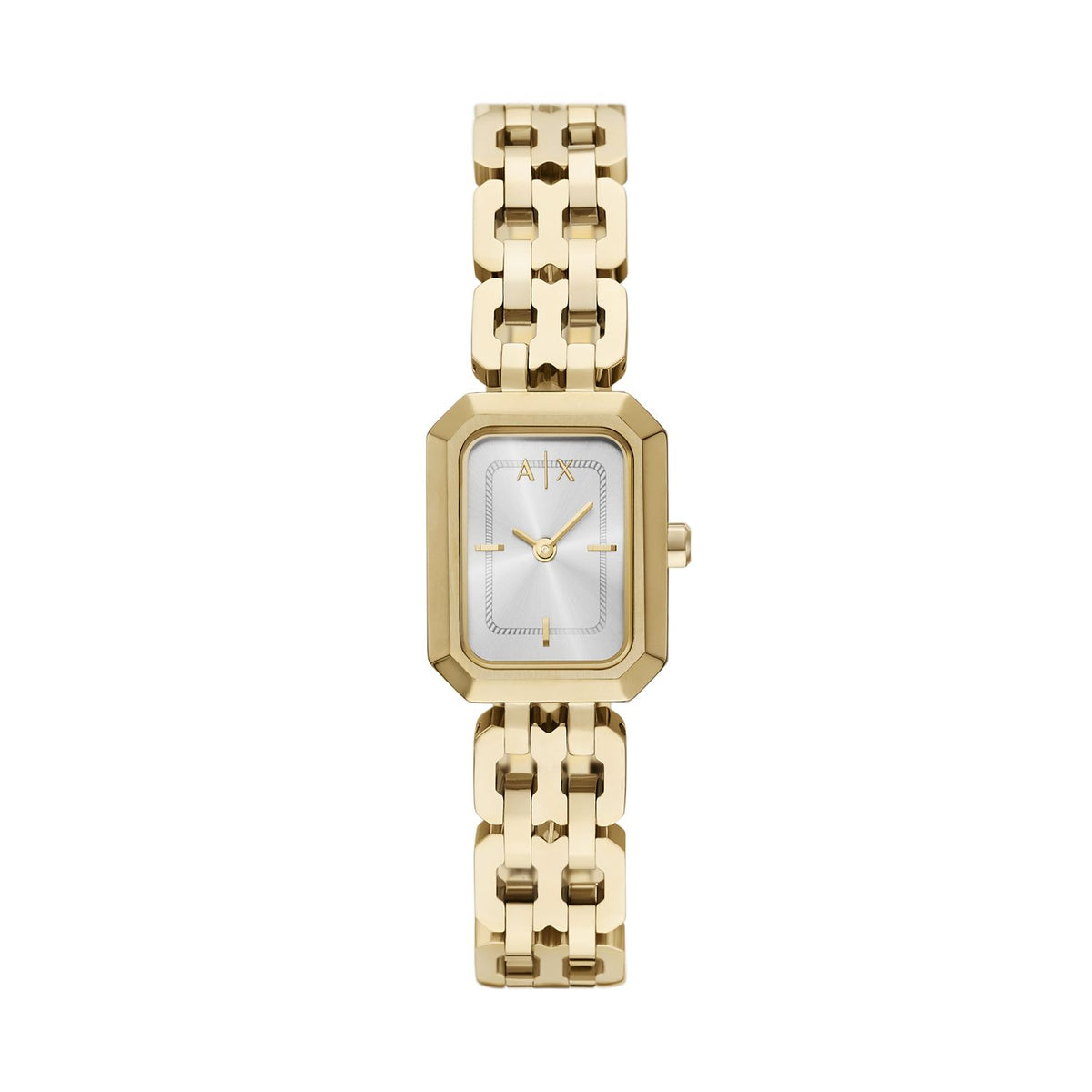 Armani Exchange Faye AX5811 Women's Watch – Silver Dial & Gold Stainless Steel Bracelet
