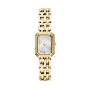 Armani Exchange Faye AX5811 Women's Watch – Silver Dial & Gold Stainless Steel Bracelet