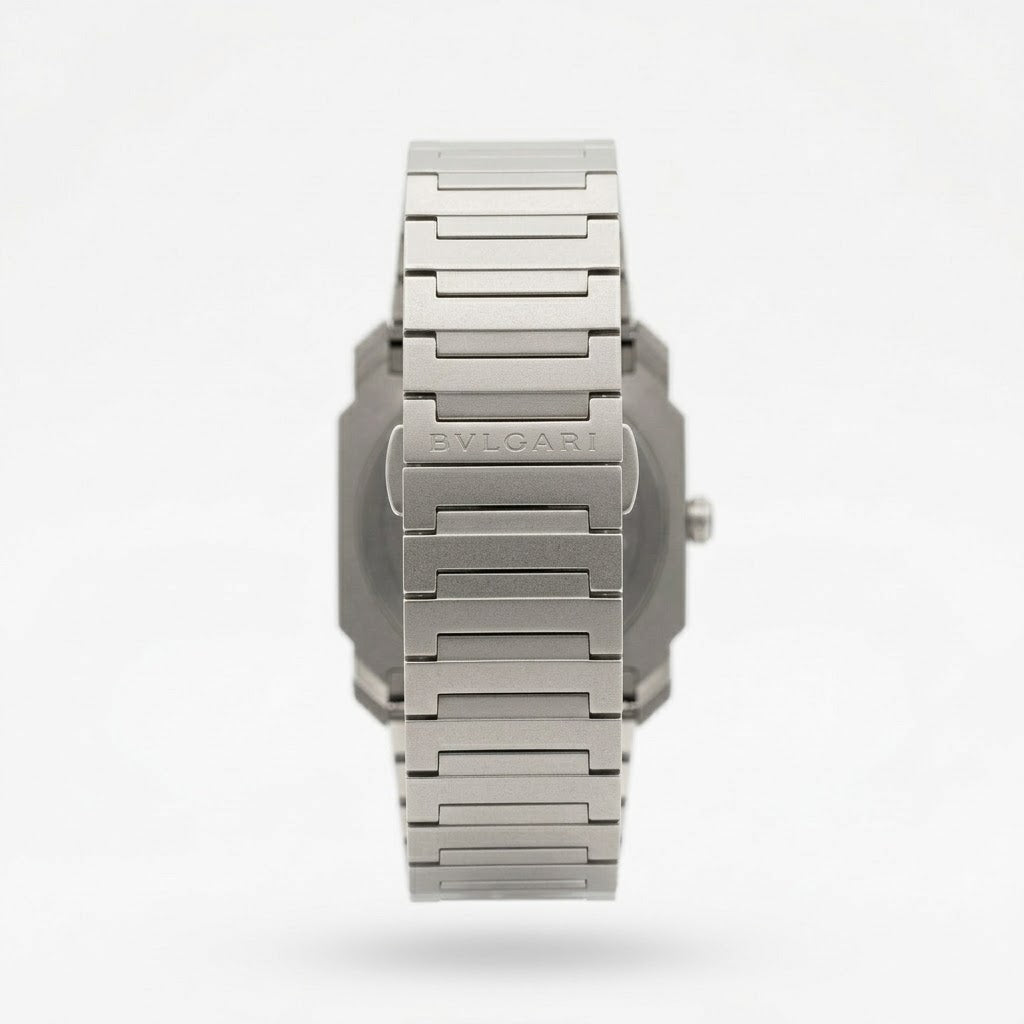 Bvlgari Octo Finissimo 40mm men's watch, Grey dial, polished silver stainless steel case and bracelet – view 4