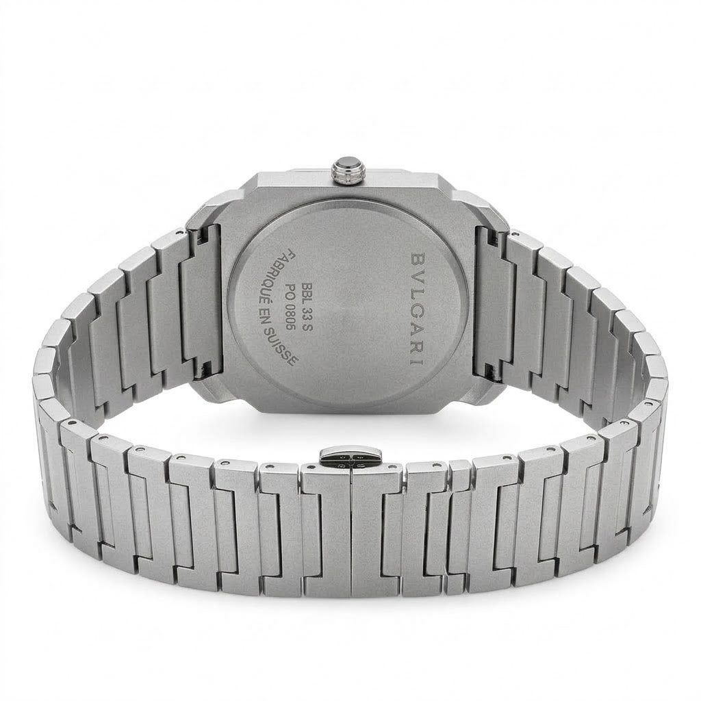 Bvlgari Octo Finissimo 40mm men's watch, Grey dial, polished silver stainless steel case and bracelet – view 6