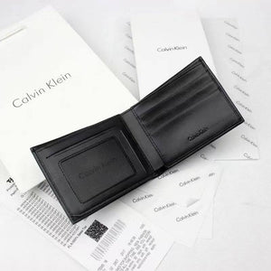 Calvin Klein 2-Piece Gift Set featuring Black Leather Bifold Wallet and Matching Key Fob
