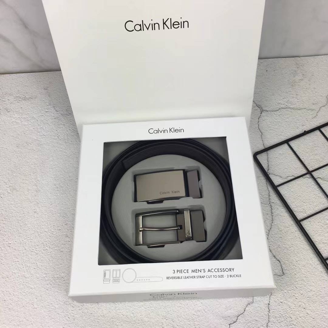 White Calvin Klein Gift Box packaging for men's accessories