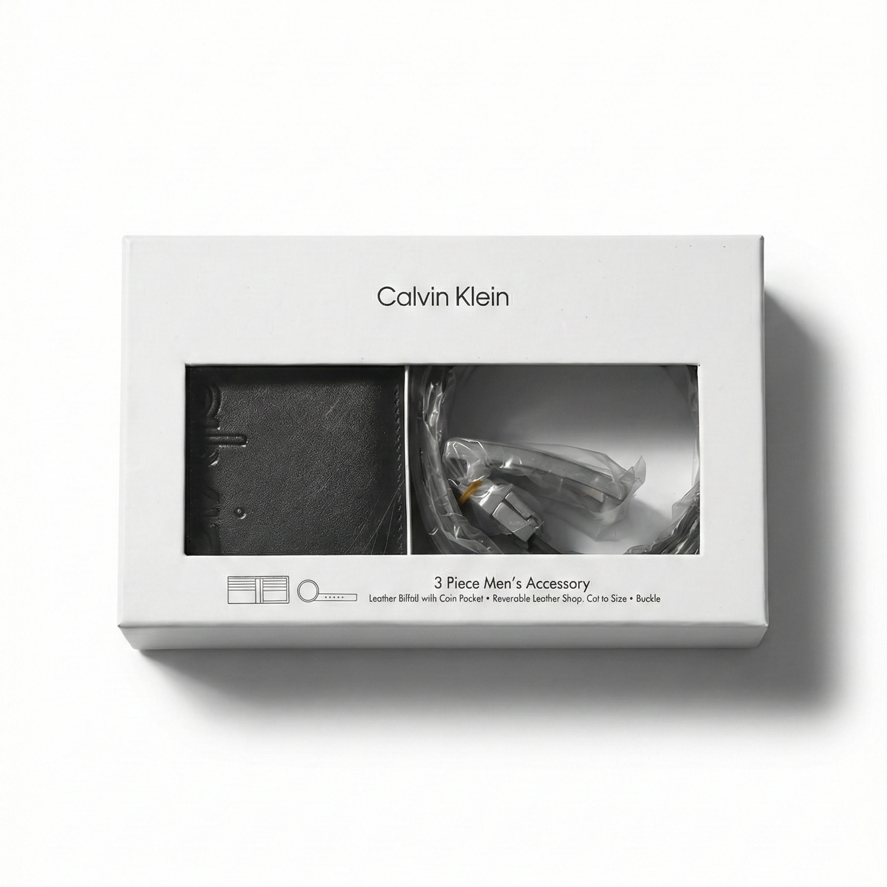 White Calvin Klein Gift Box Packaging for Men's Set