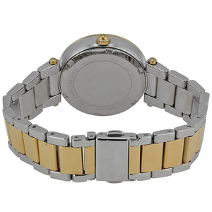 ظهر ساعة Michael Kors Parker MK6055 الأصلي موضح عليه كود الموديل والباركود