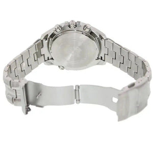 Casio Edifice EF-543D-2AV men's chronograph watch, blue dial, silver-tone stainless steel bracelet – detail view 2