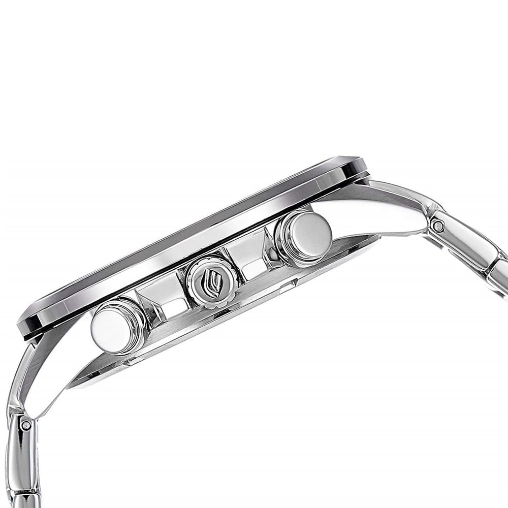 Casio Edifice EFR-303D-7AV men's world time watch, silver dial, silver-tone stainless steel bracelet – detail view 2