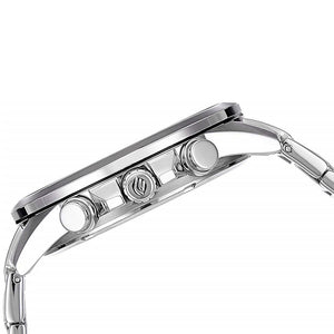 Casio Edifice EFR-303D-7AV men's world time watch, silver dial, silver-tone stainless steel bracelet – detail view 2