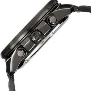 Casio Edifice EFR-533BK-1A9V men's chronograph watch, black dial, black ion-plated stainless steel bracelet – detail view 2