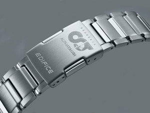 Casio Edifice EQB-1100AT-2A men's chronograph watch, blue dial, silver-tone stainless steel bracelet – detail view 1