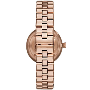 Back view of the Emporio Armani AR11196 watch showing the stainless steel caseback and logo