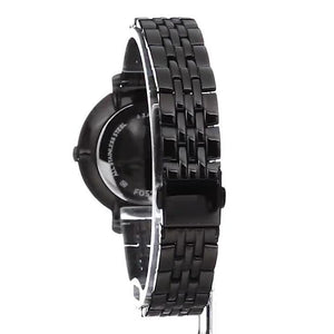 Back view photo of Fossil Jacqueline ES3614 showing the stainless steel caseback