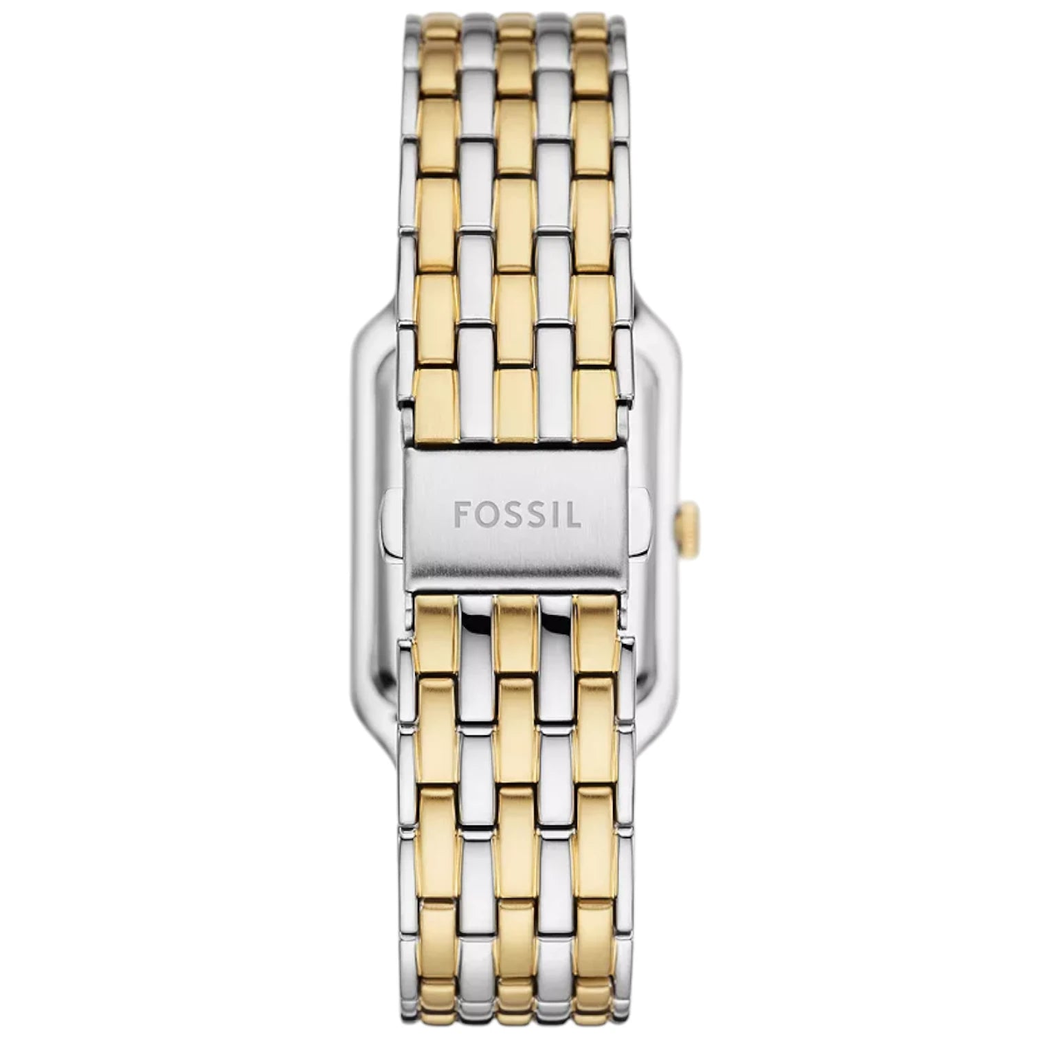 Back view photo of Fossil Raquel ES5305 showing the stainless steel caseback