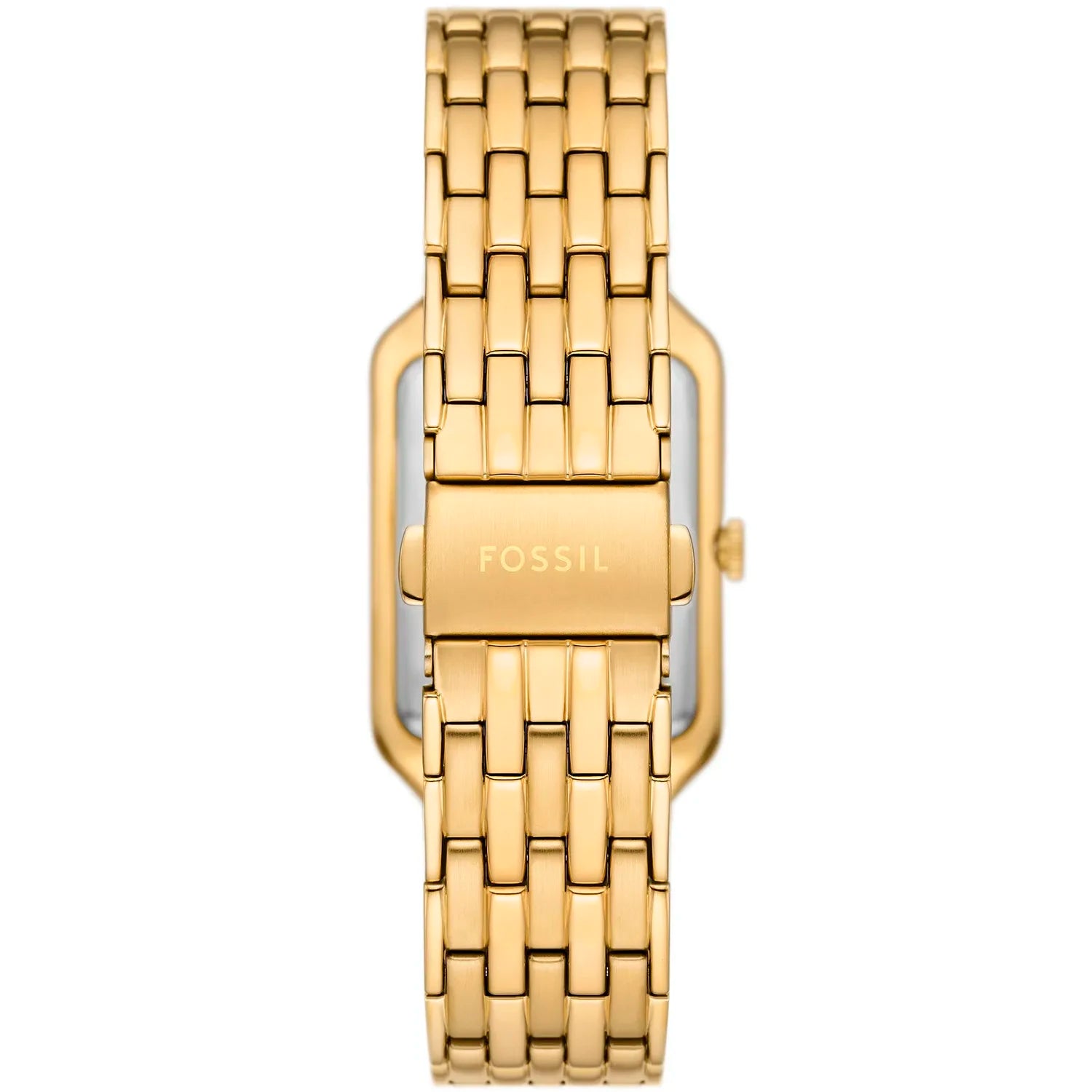 Back view photo of Fossil Raquel ES5341 showing the stainless steel caseback