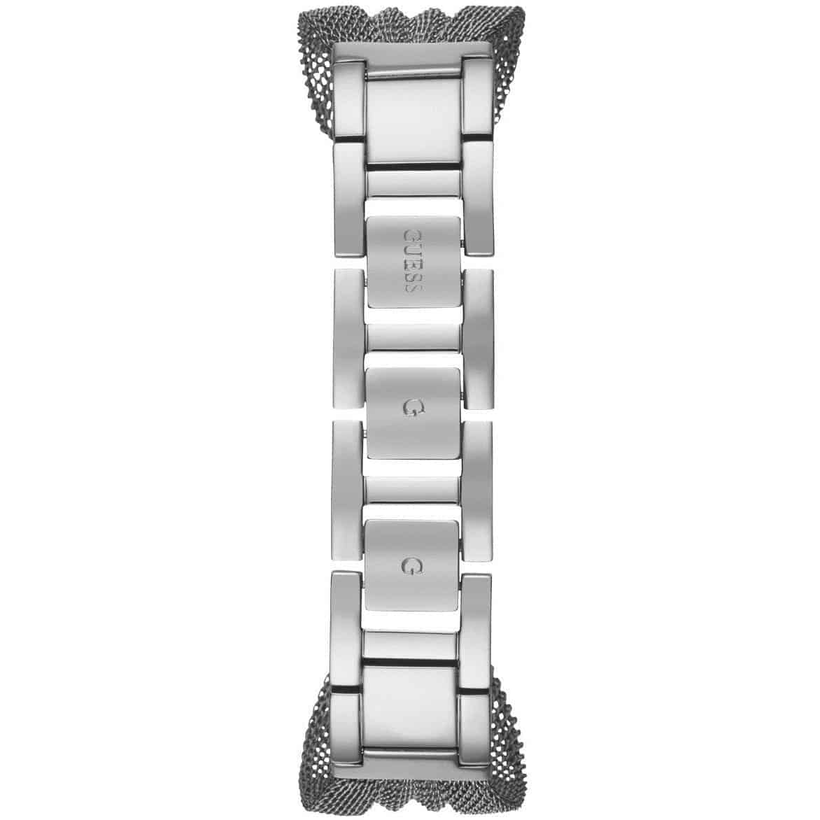 Silver stainless steel jewelry clasp (G-Link) on the mesh bracelet of the W1083L1