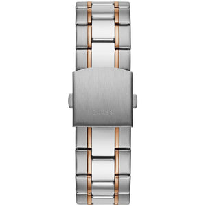 Stainless steel deployment clasp on the bracelet of the Guess GW0056G5
