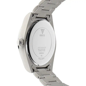 Stainless steel caseback of the Guess GW0265G1 with authentic brand engravings