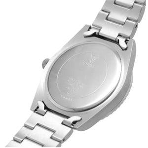 Stainless steel caseback of the Guess GW0265G7 with authentic brand engravings
