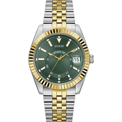 ساعة جيس جيدن GW0977G4 رجالي – مينا أخضر متعدد الوظائف وسوار ستانلس ستيل ثنائي اللون