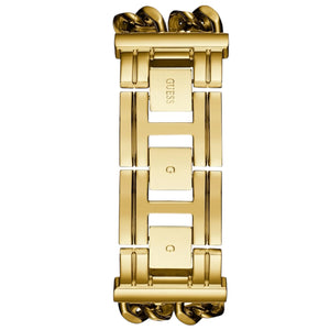 Gold stainless steel jewelry clasp (Self-Adjustable G-Links) on the bracelet of the W1117L2