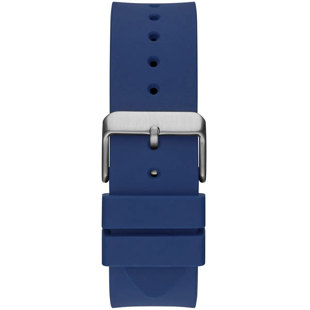 Blue buckle clasp on the blue rubber strap of the GW0203G7