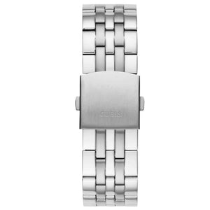 Stainless steel deployment clasp on the bracelet of the Guess W1107G2