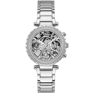 Guess Solstice GW0403L1 women's watch - silver dial silver steel strap