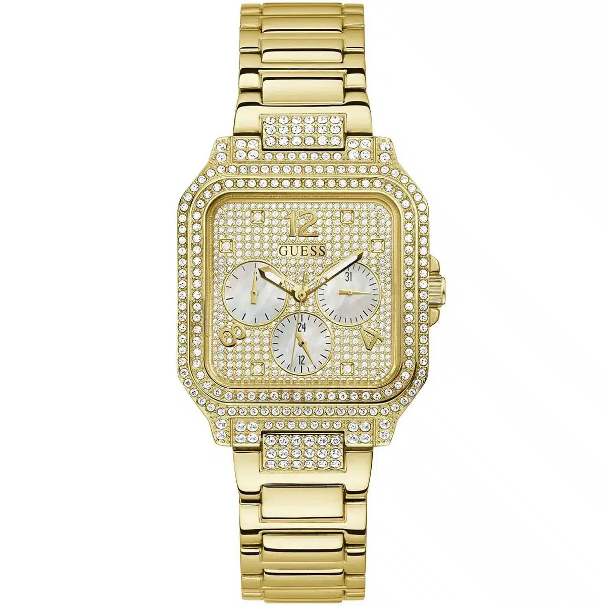 Guess Deco GW0472L2 women's watch - gold dial gold steel strap