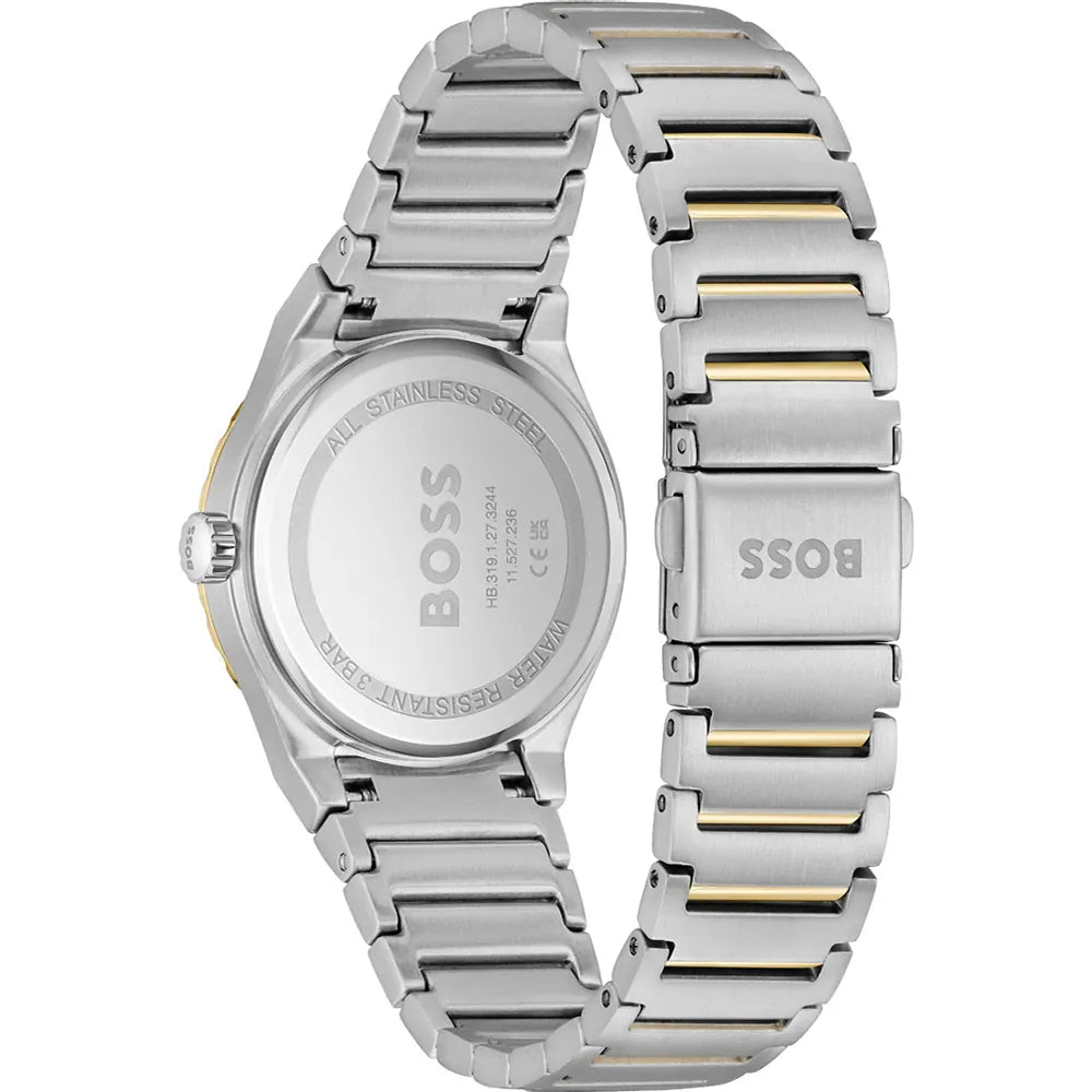 Hugo Boss Candor Sport 1502790 Women's watch - silver dial two-tone steel strap angle
