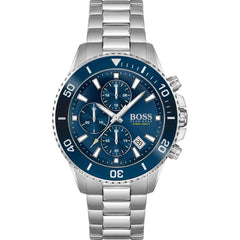 Hugo Boss 1513907 Men's Watch – Silver & Blue | Original Hugo Boss