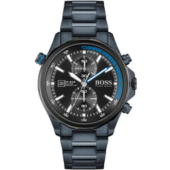 Hugo Boss 1513824 Men's Watch – Black & Blue & Stainless Steel | Original Hugo Boss