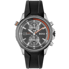 Hugo Boss 1513931 Men's Watch – Silver & Black & Rubber | Original Hugo Boss