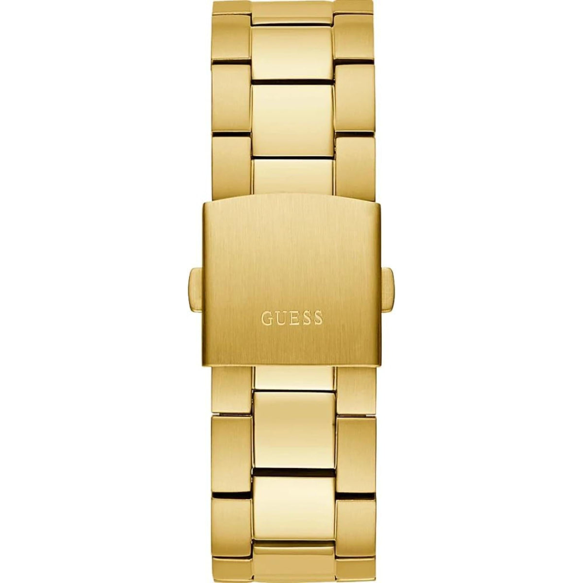 Guess Edge GW0539G2 men's watch - gold steel strap clasp detail