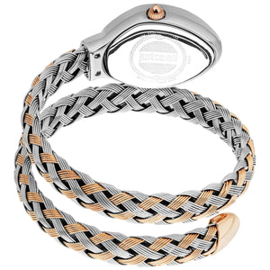 Just Cavalli Signature Snake JC1L264M0075 women's watch - coiled strap and case back view