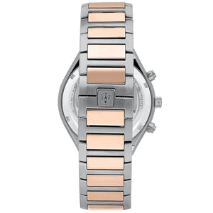 Back view of the Maserati R8873642002 watch showing the stainless steel caseback and specs