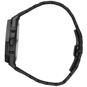 Side profile view showing the 11.5mm case thickness and black PVD finish