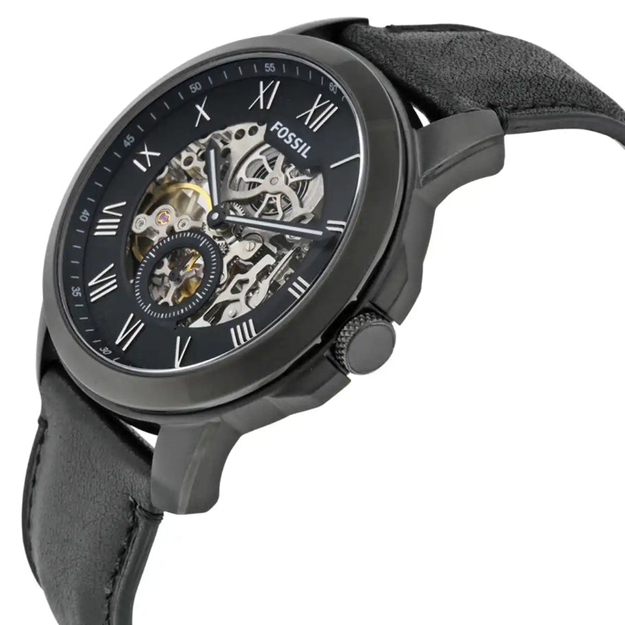 Right side profile of the Fossil Townsman ME3096 showing the crown.