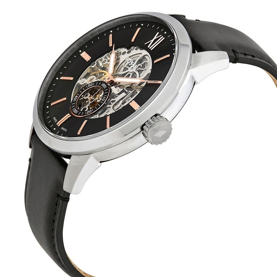 Right side profile of the Fossil Townsman ME3153 showing the crown.