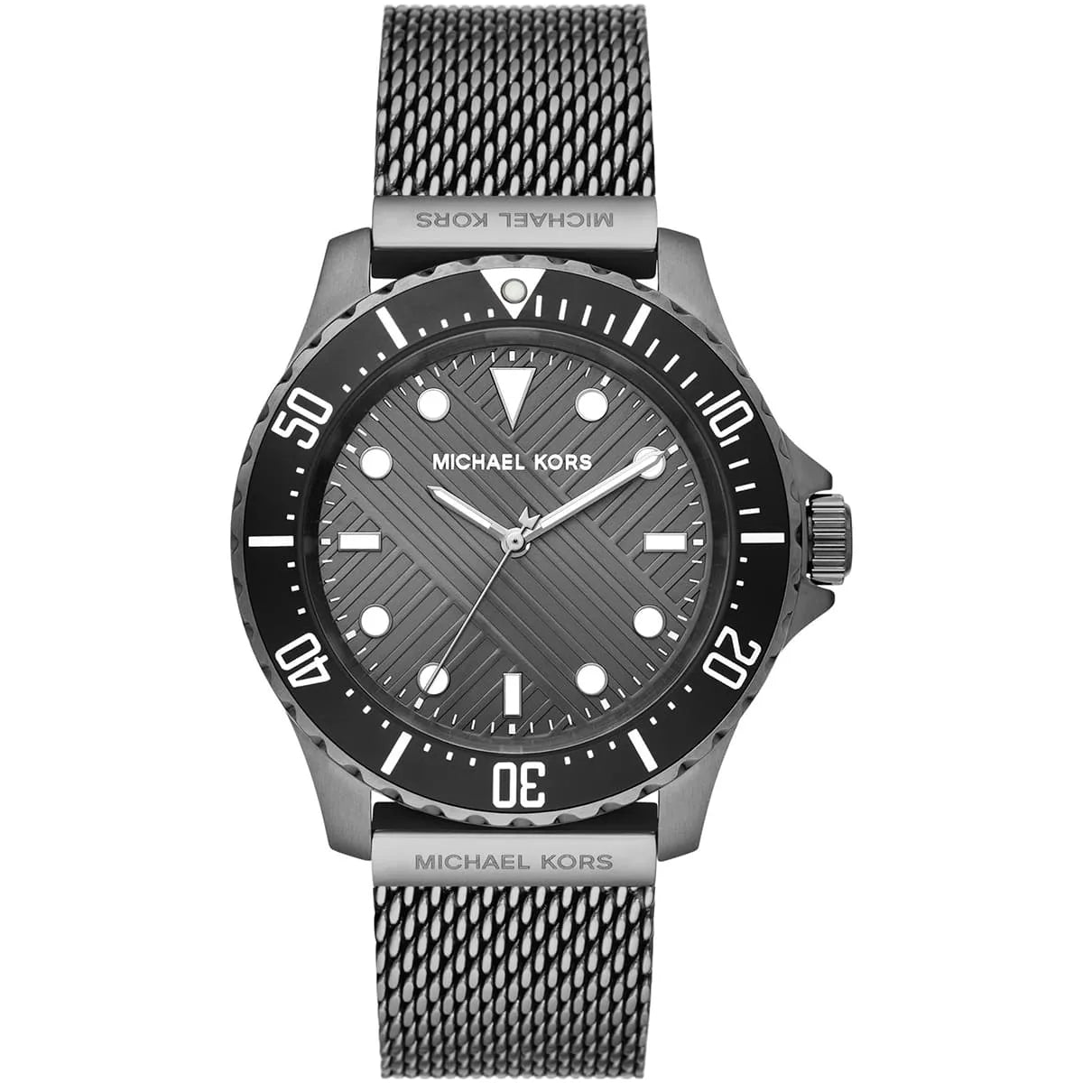 Michael Kors MK9093 Everest Men's Watch Gunmetal Grey Mesh Strap and Textured Dial