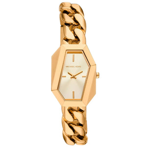 Original Michael Kors MK4878 Gia gold-tone hexagonal case chain watch - Luxury Hub Egypt