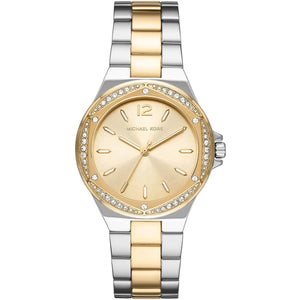 Michael Kors MK6988 Lennox Women's Watch Two-Tone with Crystal Bezel and Gold Dial