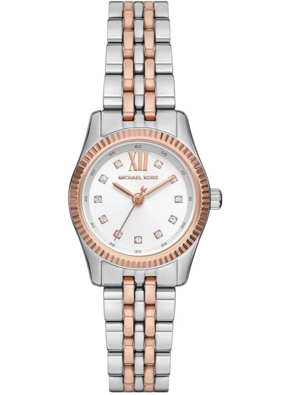 Original Michael Kors MK4817 Lexington two-tone silver and rose gold watch - Luxury Hub Egypt